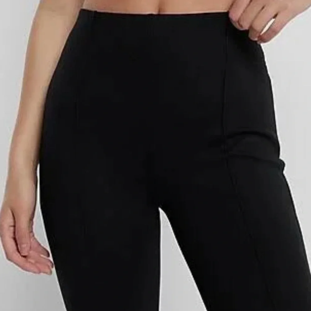 Express Columnist High-Waisted Front Seam Cropped Flare Pant - Picture 3 of 10